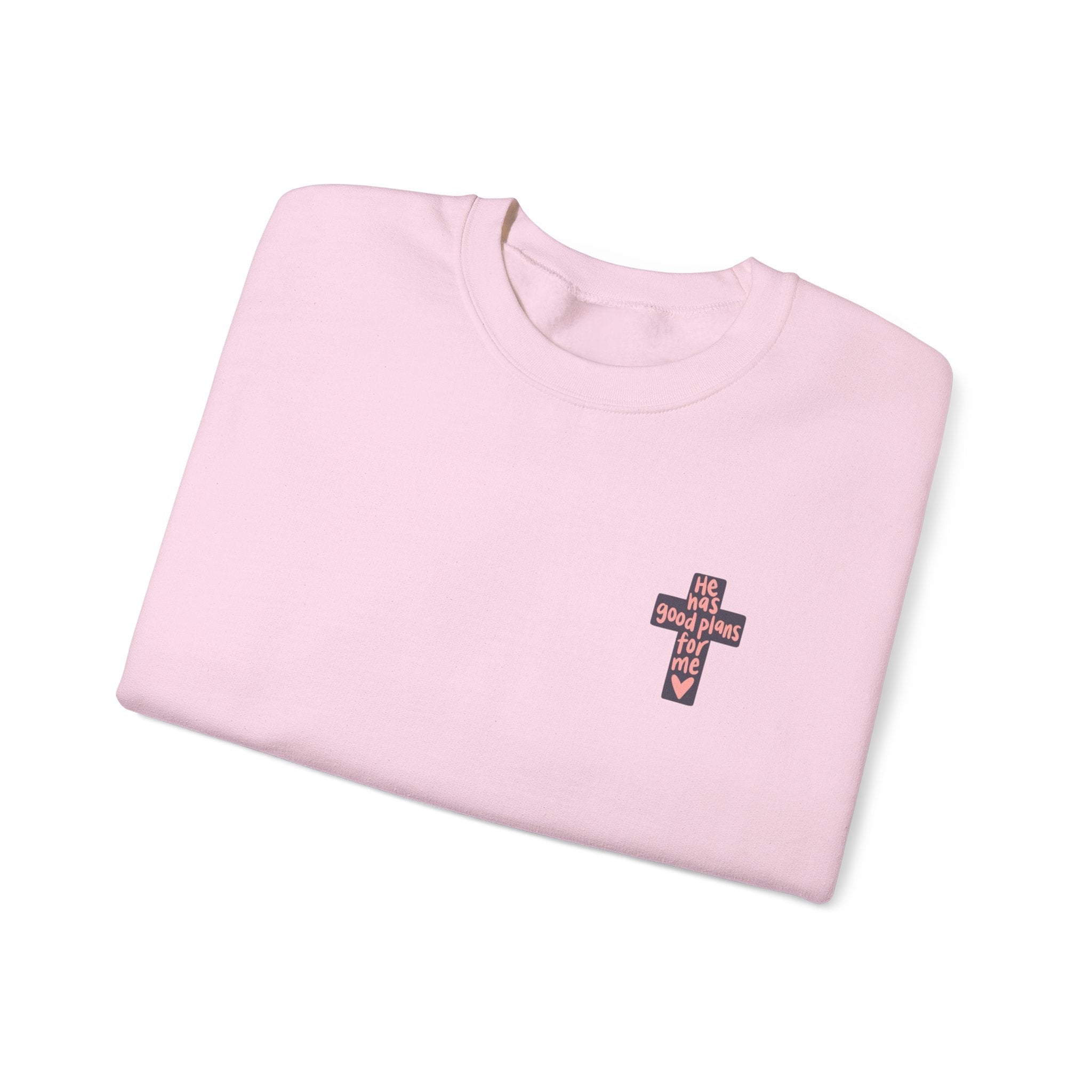 He Has Good Plans Cross Crewneck