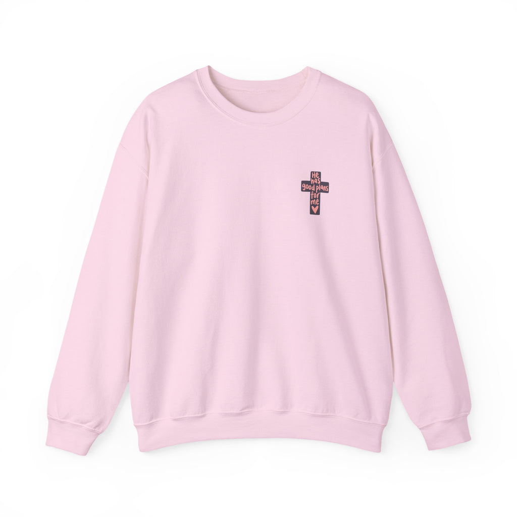He Has Good Plans Cross Crewneck