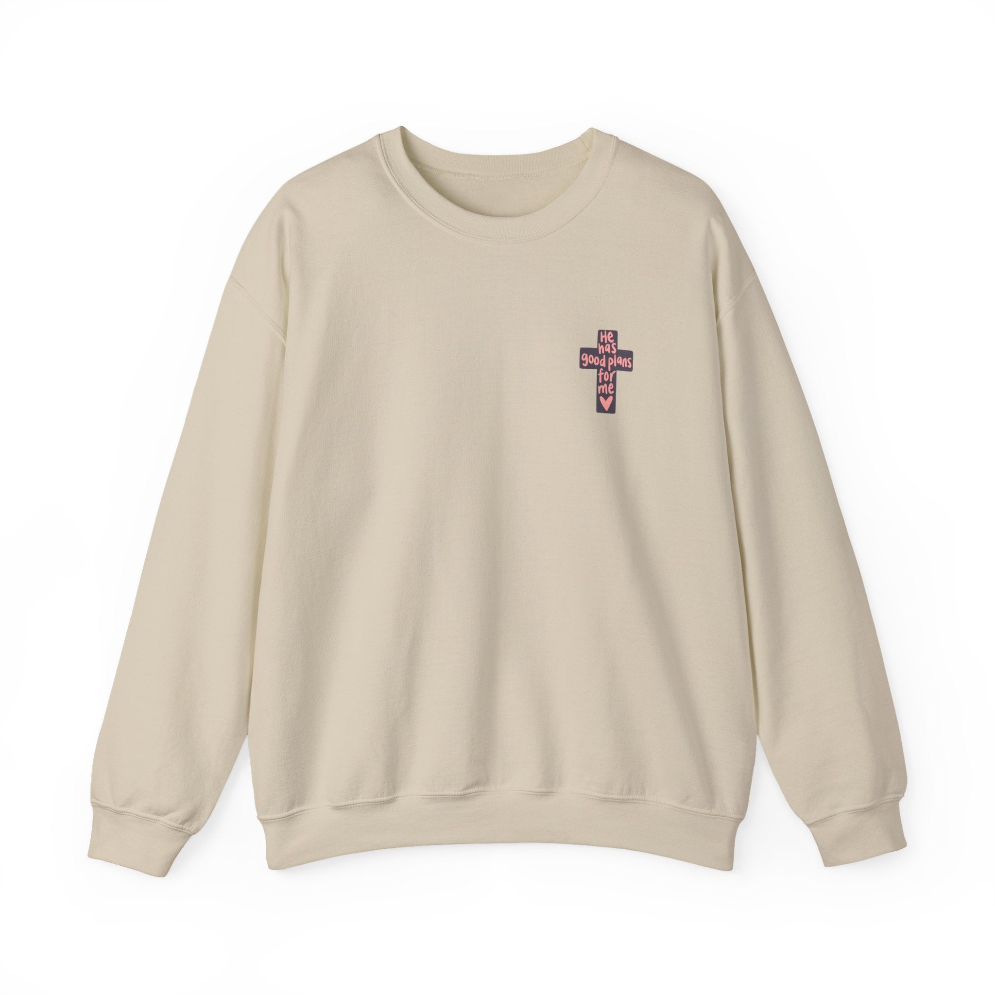 He Has Good Plans Cross Crewneck