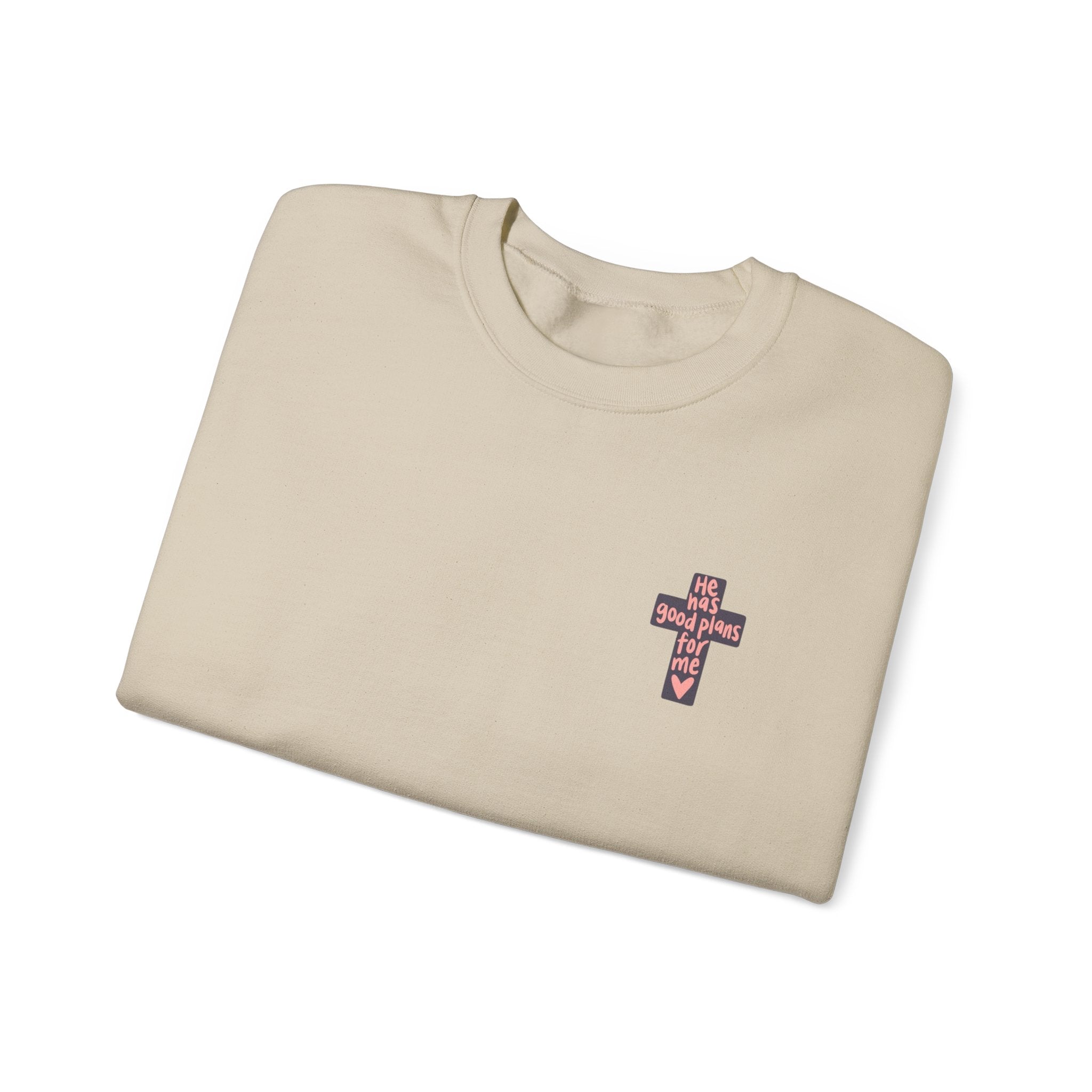 He Has Good Plans Cross Crewneck