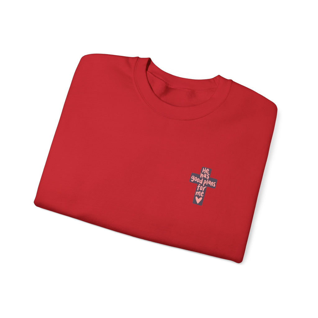 He Has Good Plans Cross Crewneck