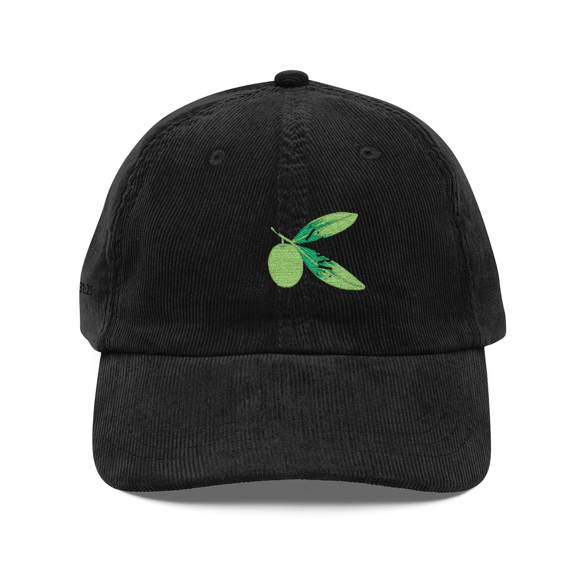 The Olive Thread Embroidery Cap | Vintage Corduroy Hat