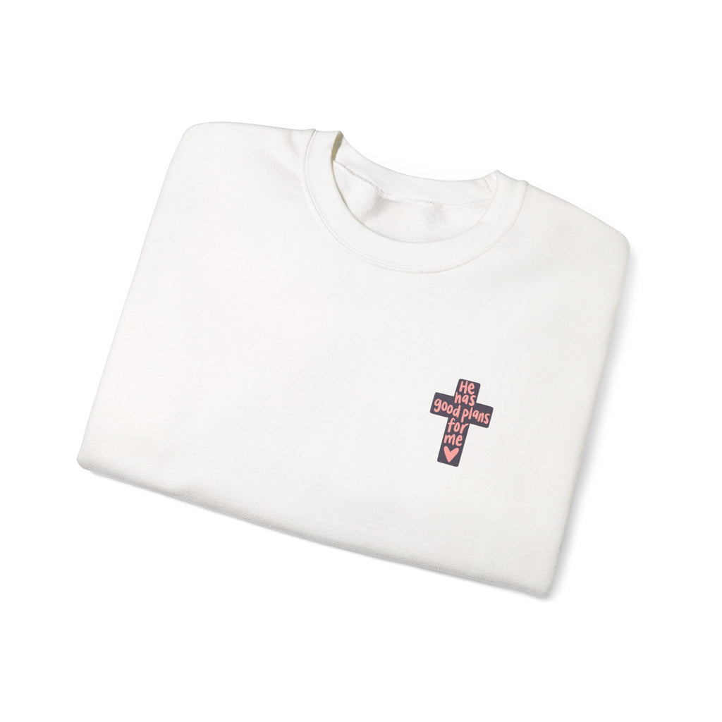 He Has Good Plans Cross Crewneck