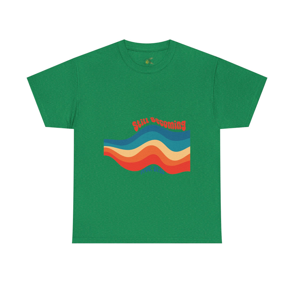 Proverbs 31:25 Retro Rainbow Wave T-Shirt