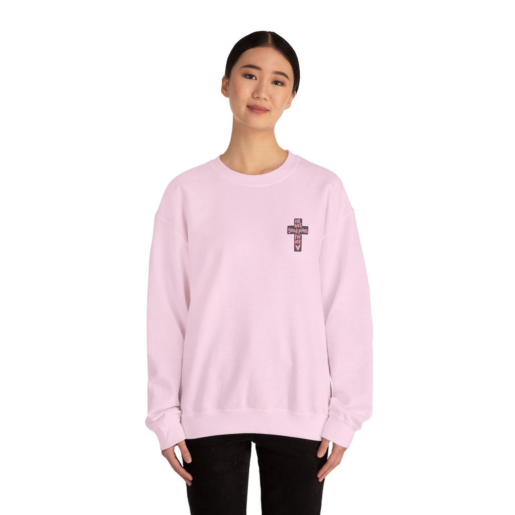 He Has Good Plans Cross Crewneck