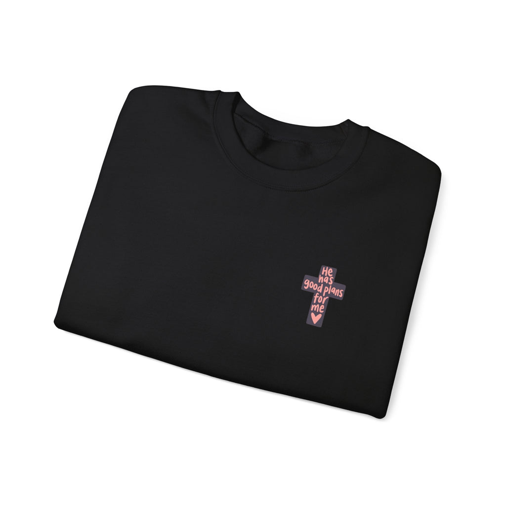 He Has Good Plans Cross Crewneck