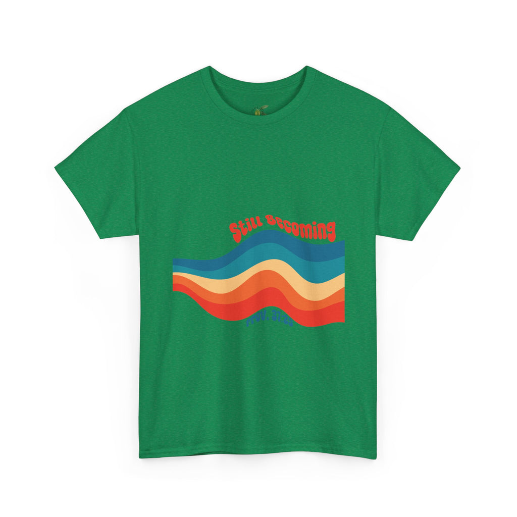 Proverbs 31:25 Retro Rainbow Wave T-Shirt