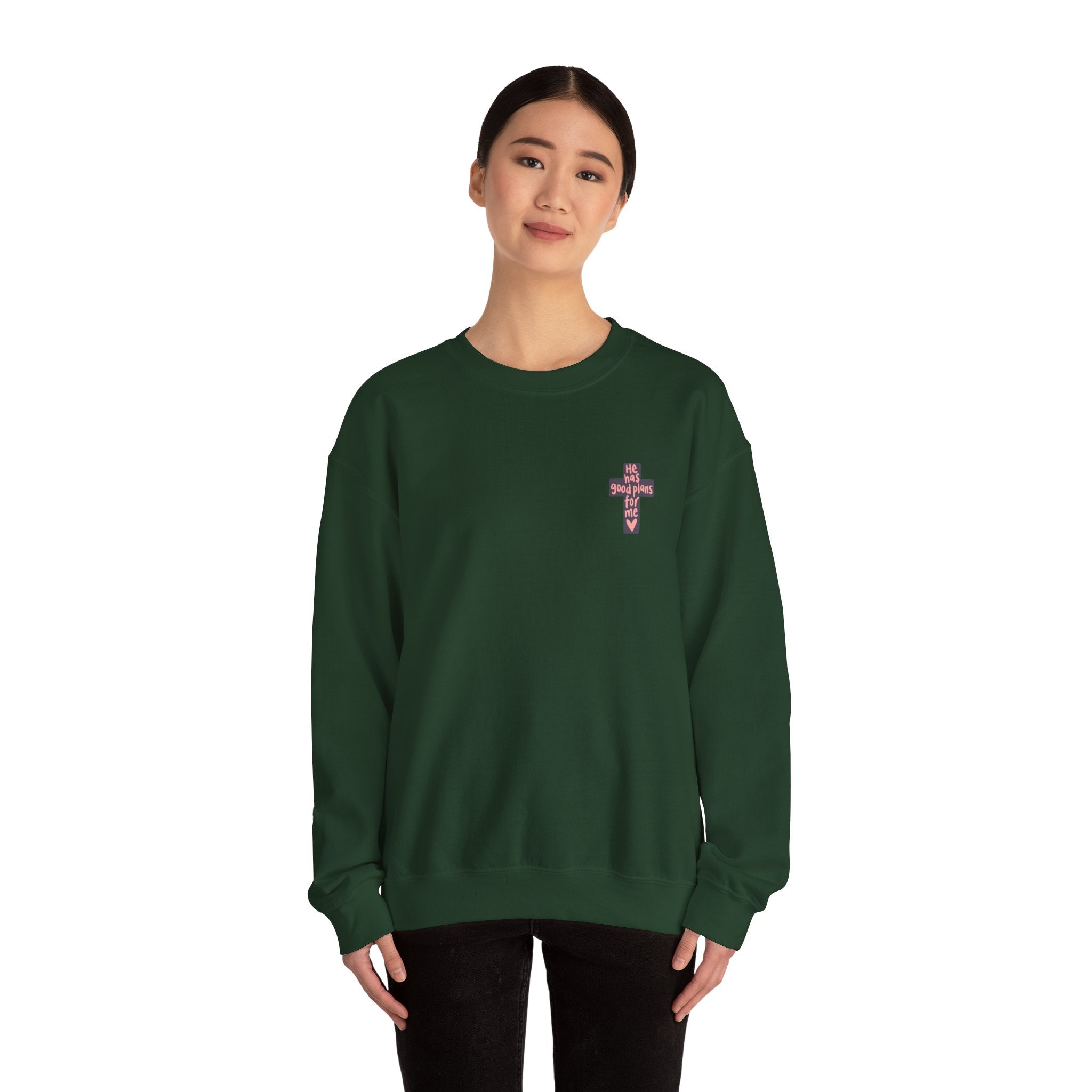 He Has Good Plans Cross Crewneck