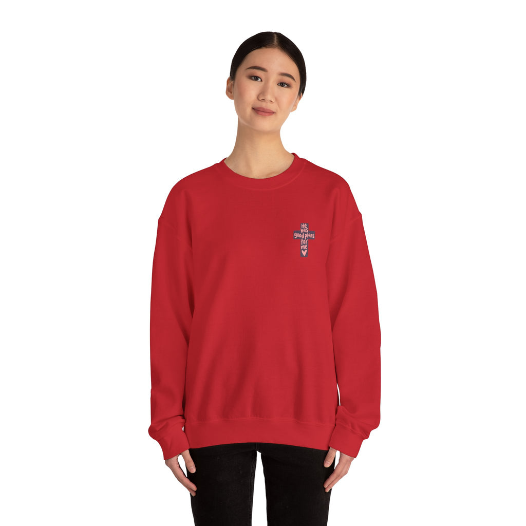 He Has Good Plans Cross Crewneck