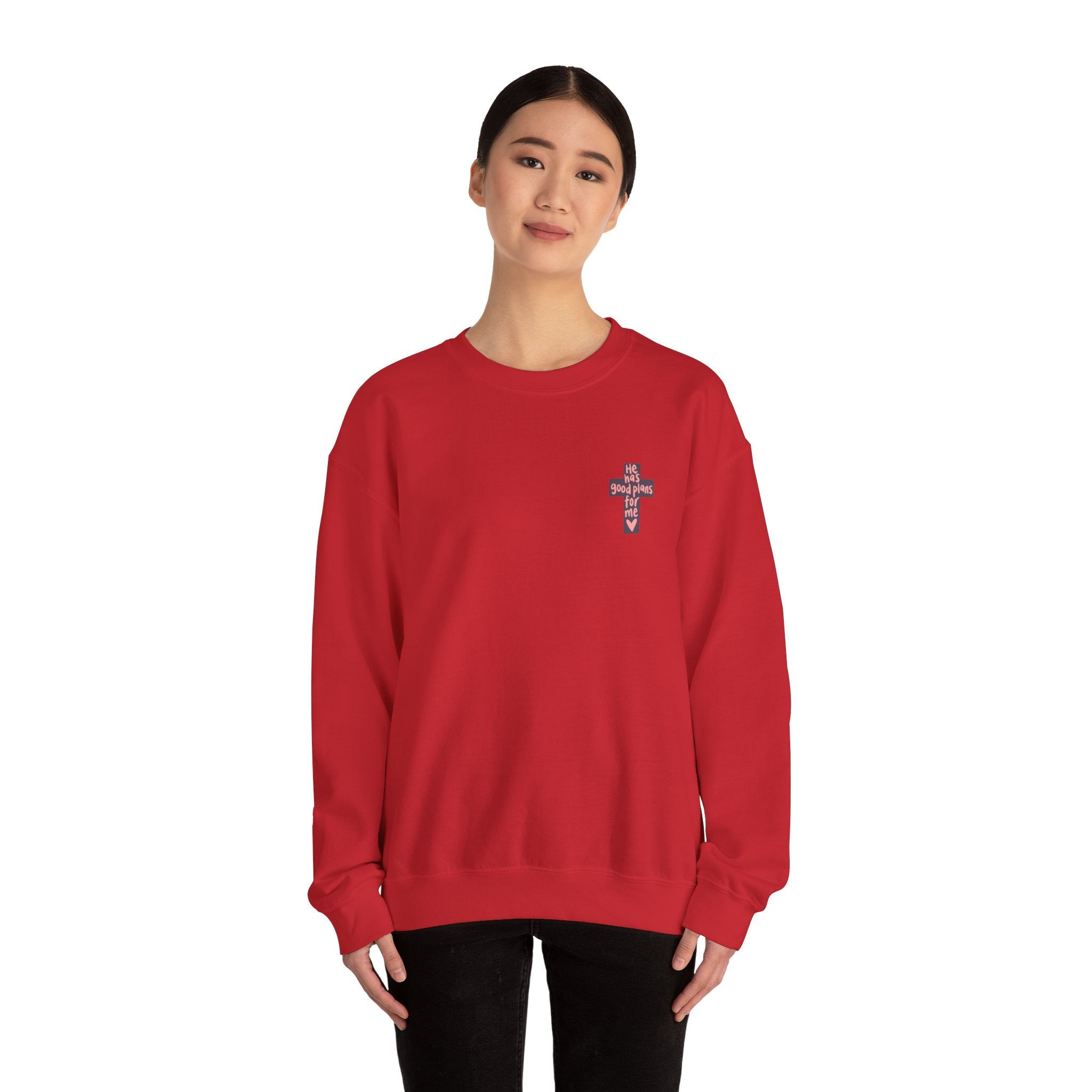 He Has Good Plans Cross Crewneck